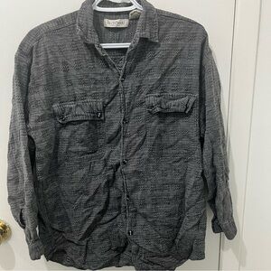 le chateau Men's Gray Button Down Shirt